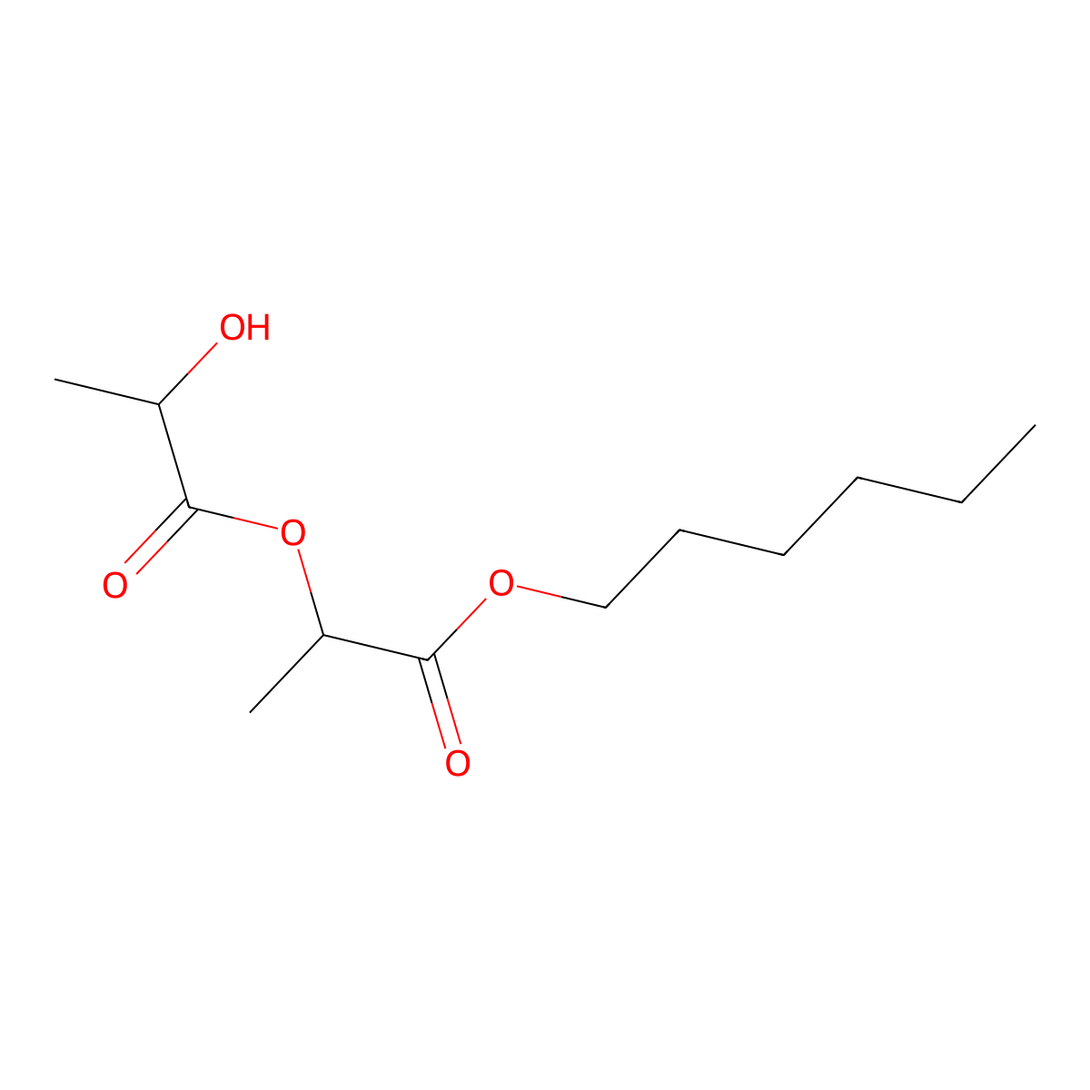 1-(Hexyloxy)-1-oxopropan-2-yl 2-hydroxypropanoate molecular structure, CAS 73747-55-4