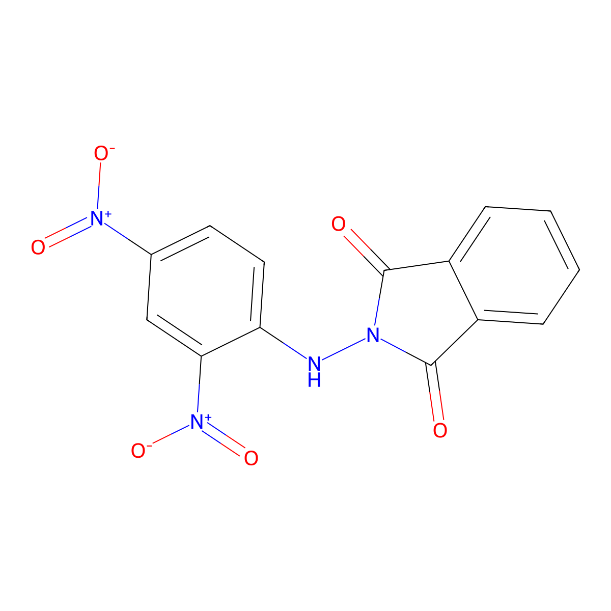 2-[(2,4-dinitrophenyl)amino]-1H-isoindole-1,3(2H)-dione molecular structure, CAS 73753-98-7