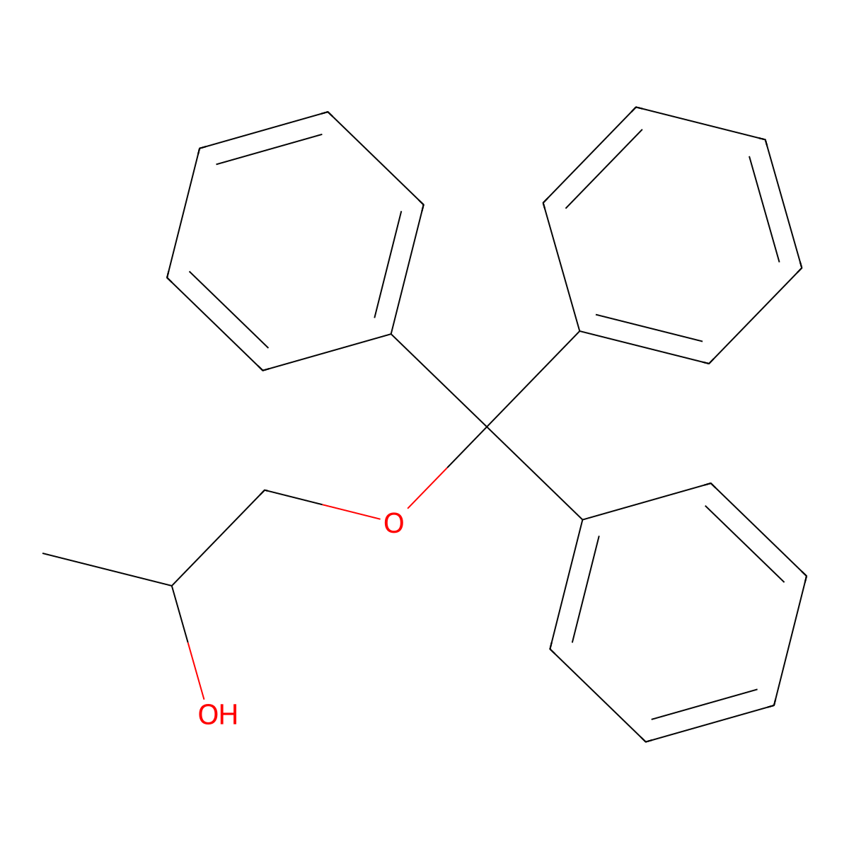 1-(Triphenylmethoxy)-2-propanol molecular structure, CAS 7376-05-8