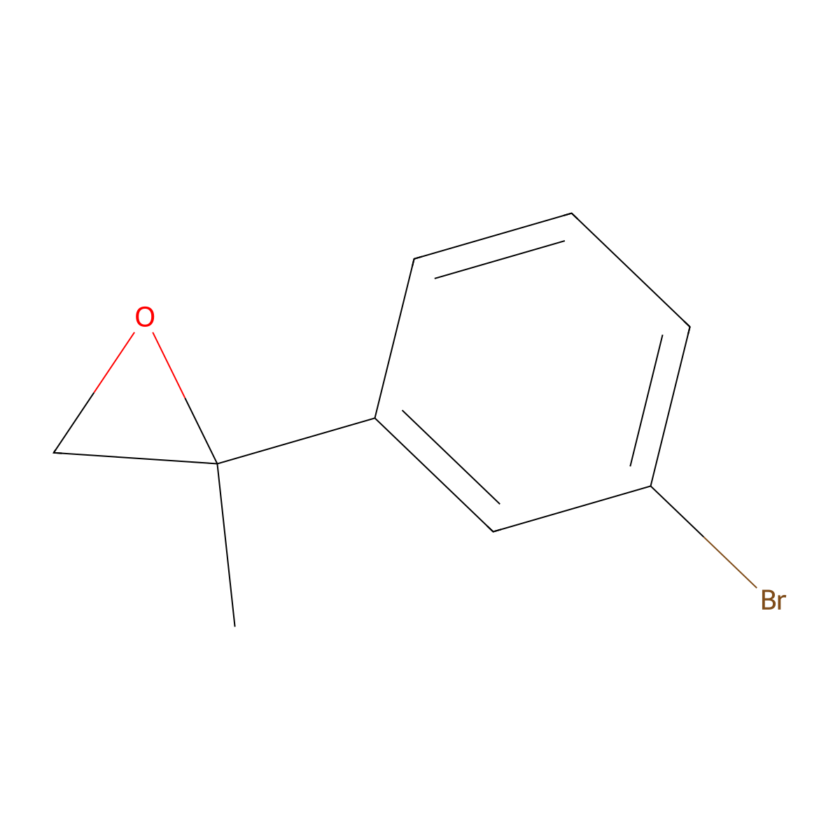 2-(3-Bromophenyl)-2-methyloxirane molecular structure, CAS 73761-78-1
