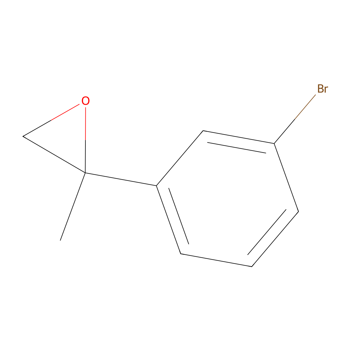 2-(3-Bromophenyl)-2-methyloxirane molecular structure, CAS 73761-78-1