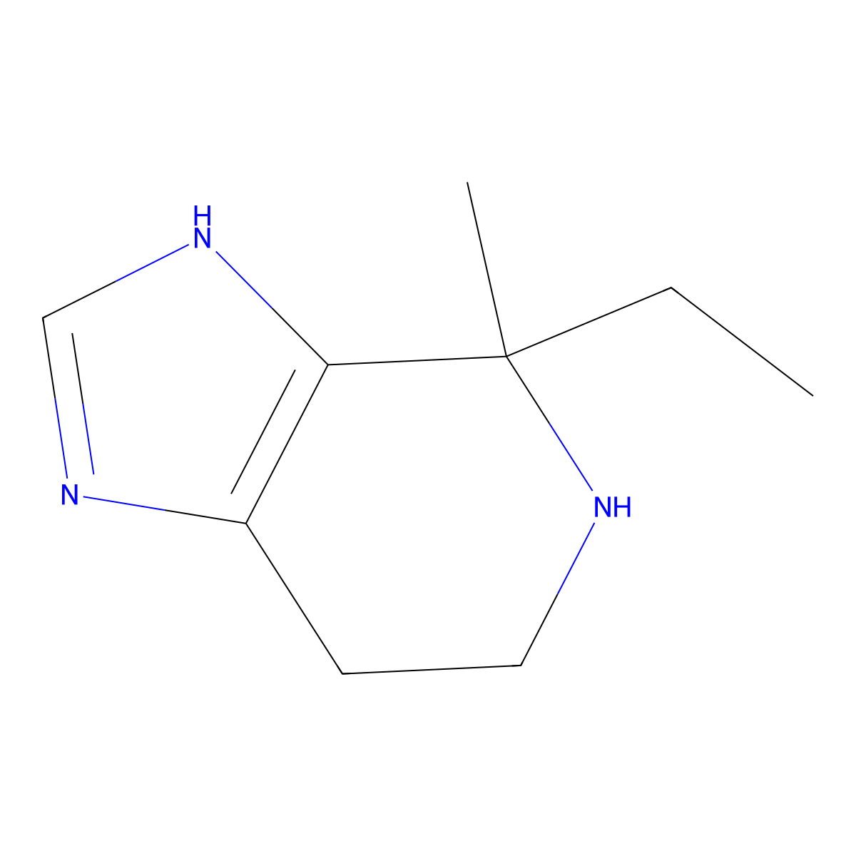 4-ethyl-4-methyl-3H,4H,5H,6H,7H-imidazo[4,5-c]pyridine molecular structure, CAS 737694-25-6