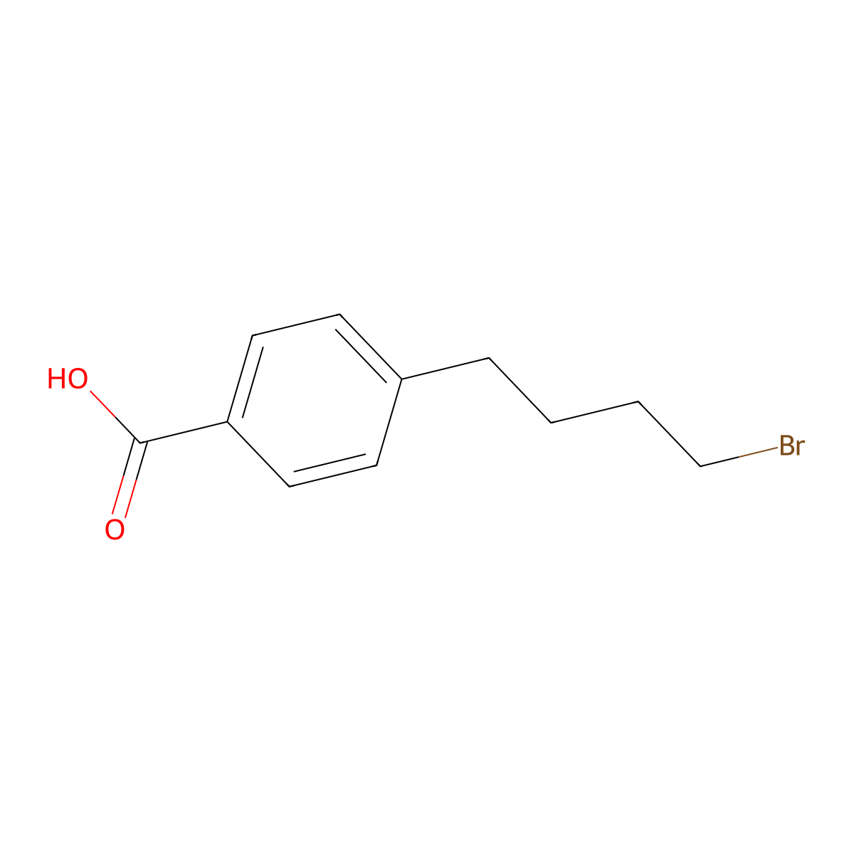 4-(4-Bromobutyl)benzoic acid molecular structure, CAS 7377-04-0