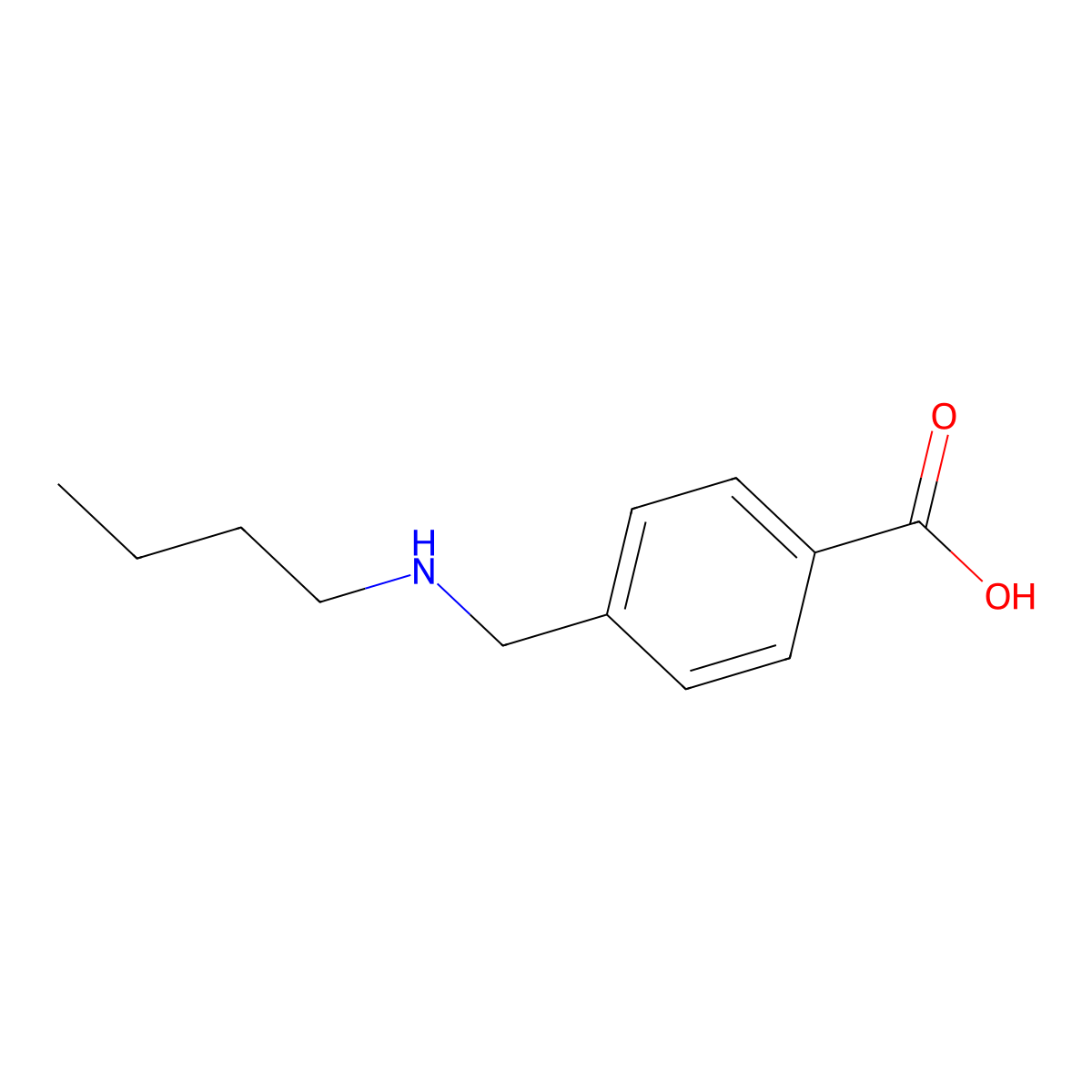 4-[(Butylamino)methyl]benzoic acid molecular structure, CAS 737704-63-1