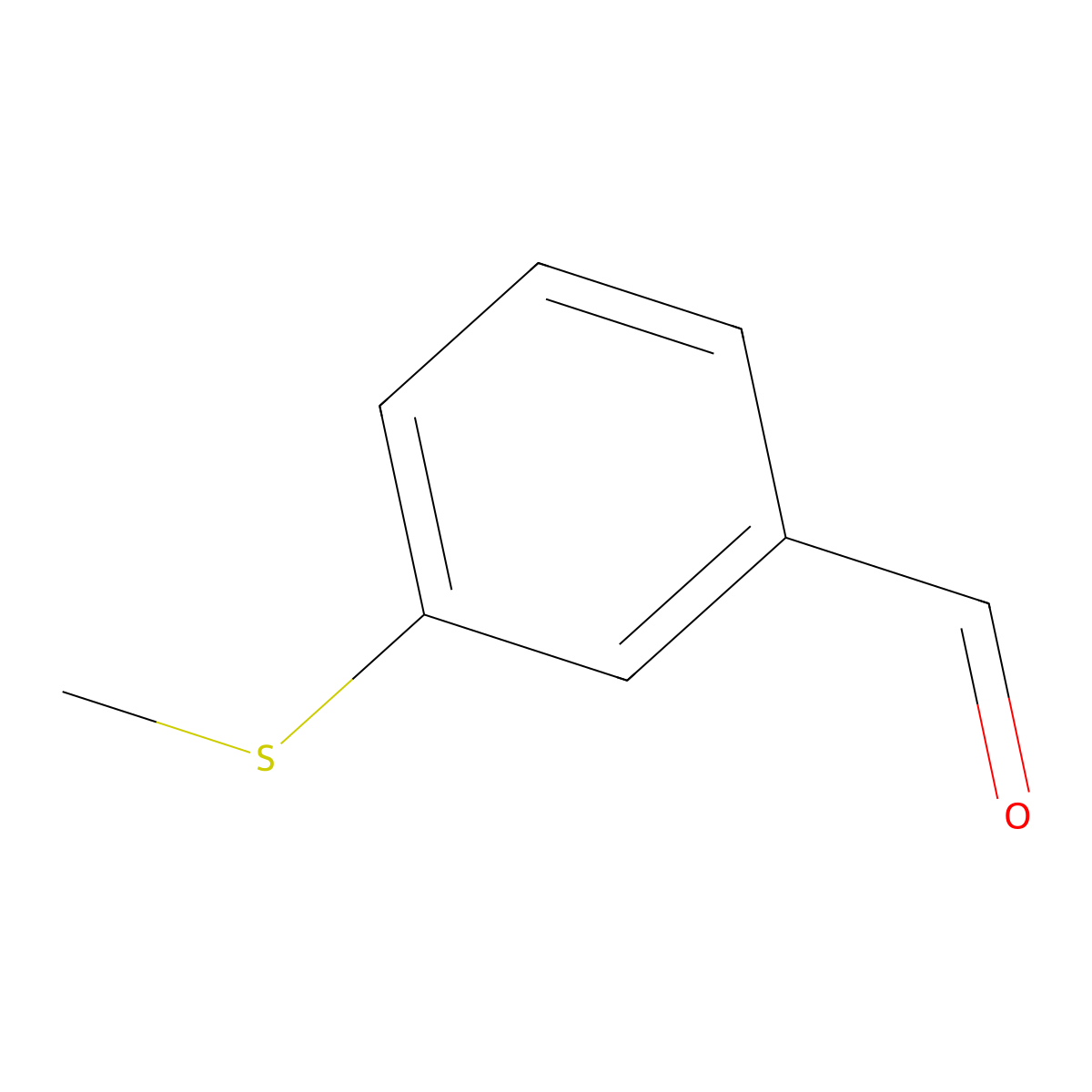 3-(Methylsulfanyl)benzaldehyde molecular structure, CAS 73771-35-4