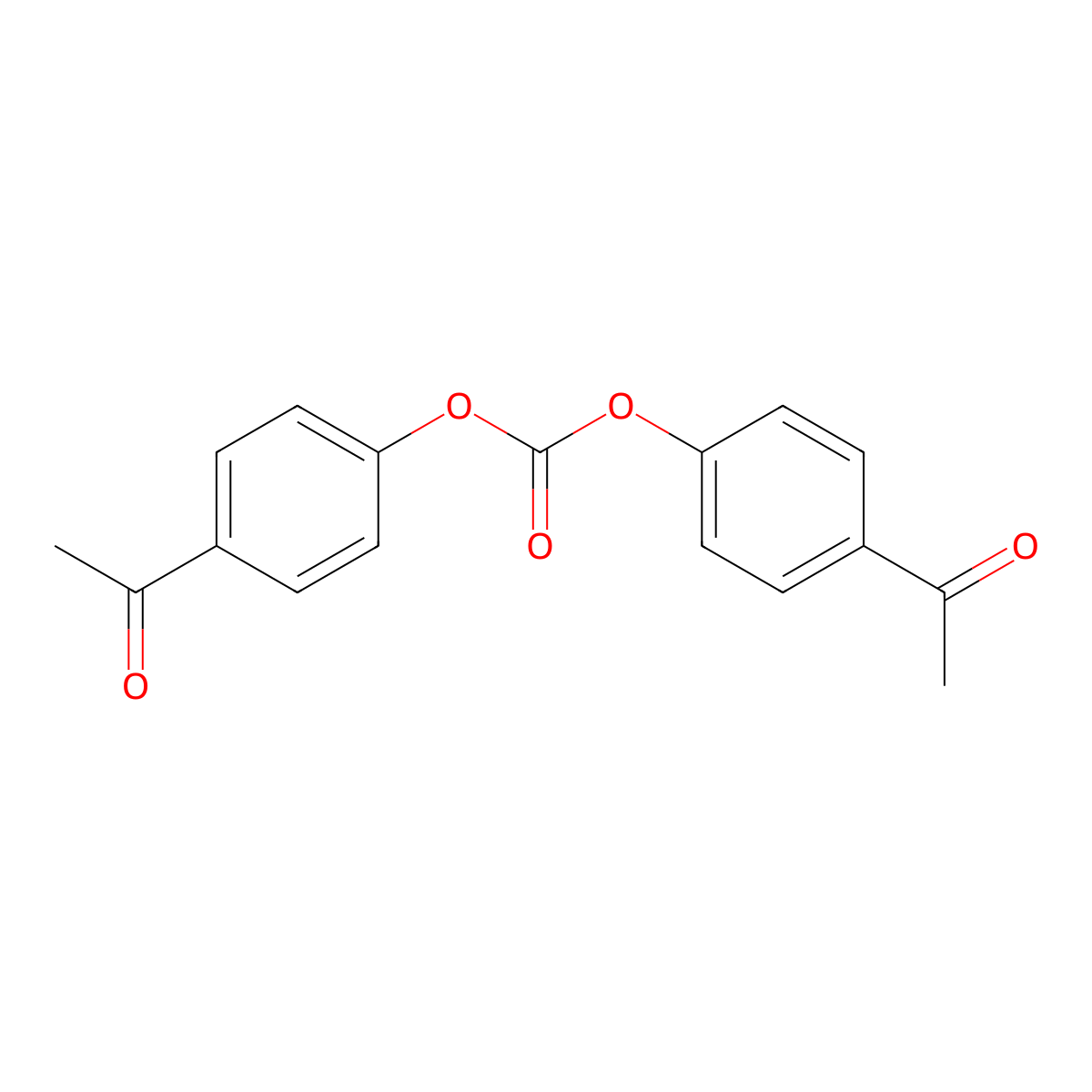 Di-4'-hydroxyacetophenone carbonate molecular structure, CAS 73771-64-9