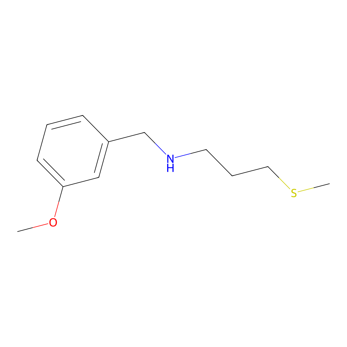 [(3-Methoxyphenyl)methyl][3-(methylsulfanyl)propyl]amine molecular structure, CAS 737713-61-0