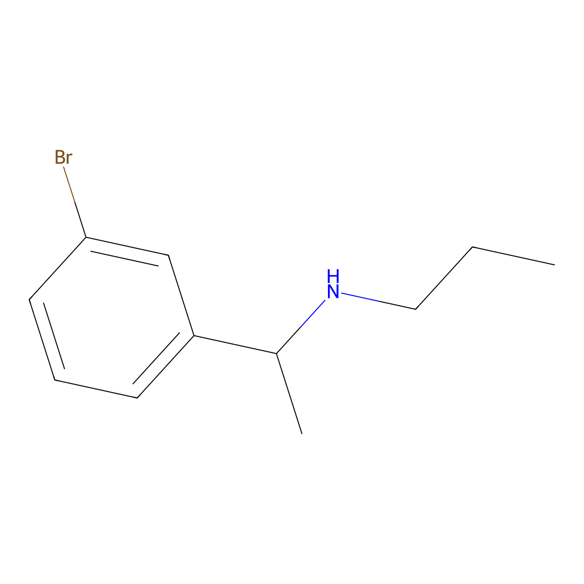 [1-(3-Bromophenyl)ethyl](propyl)amine molecular structure, CAS 737714-31-7