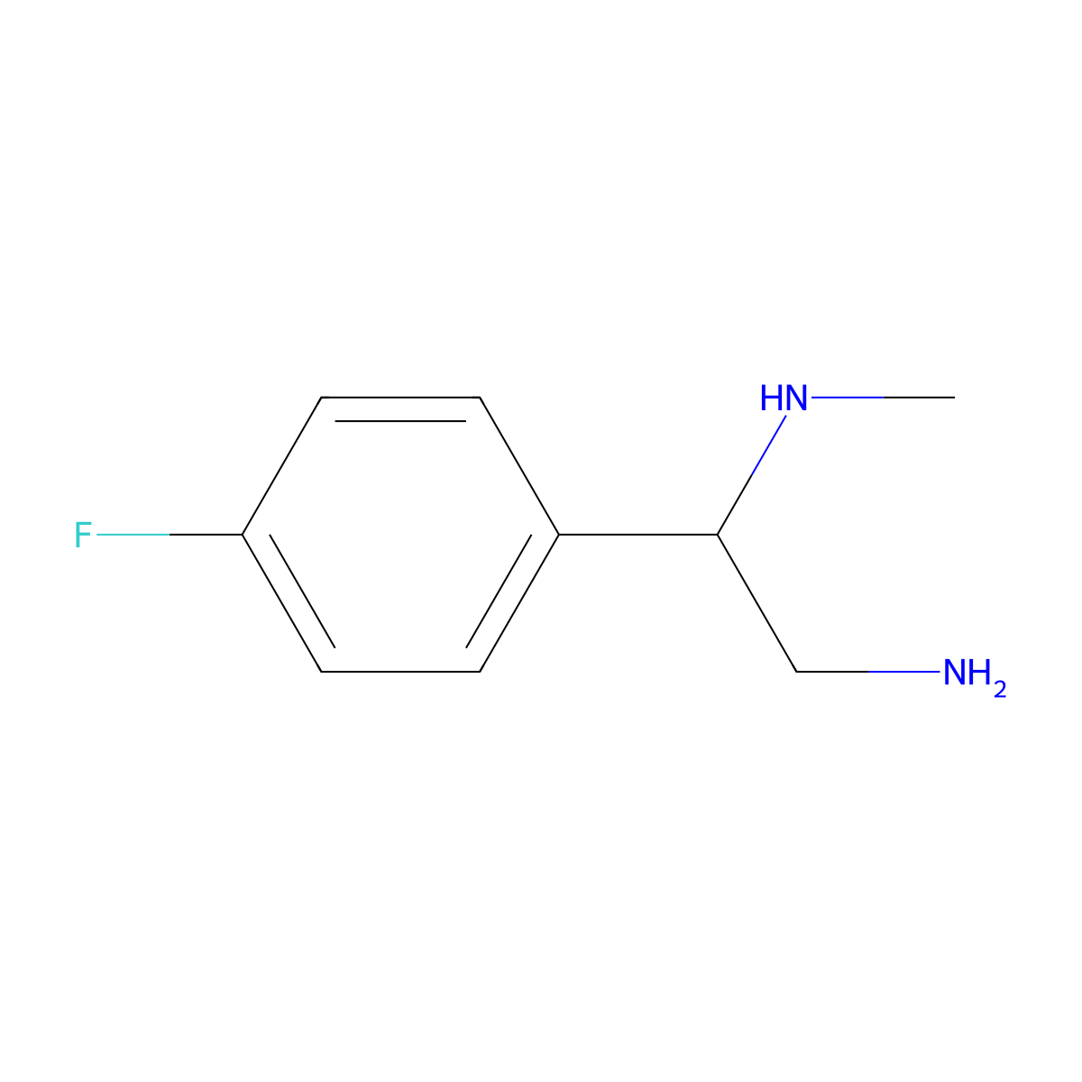 [2-Amino-1-(4-fluorophenyl)ethyl](methyl)amine molecular structure, CAS 737714-73-7