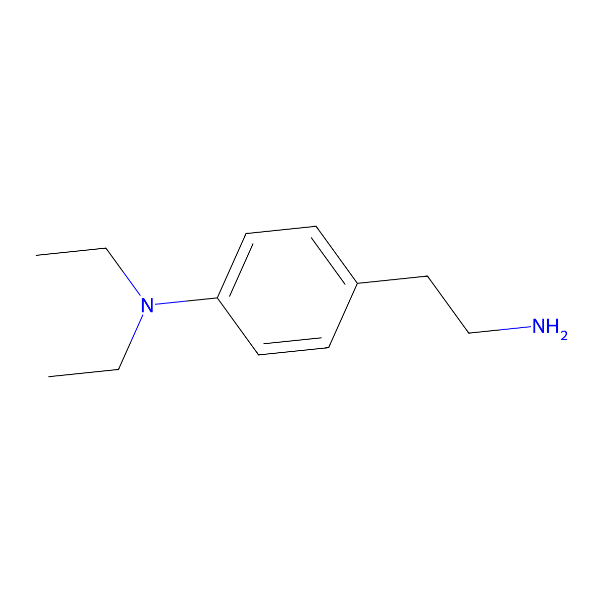 4-(2-aminoethyl)-N,N-diethylaniline molecular structure, CAS 737720-20-6