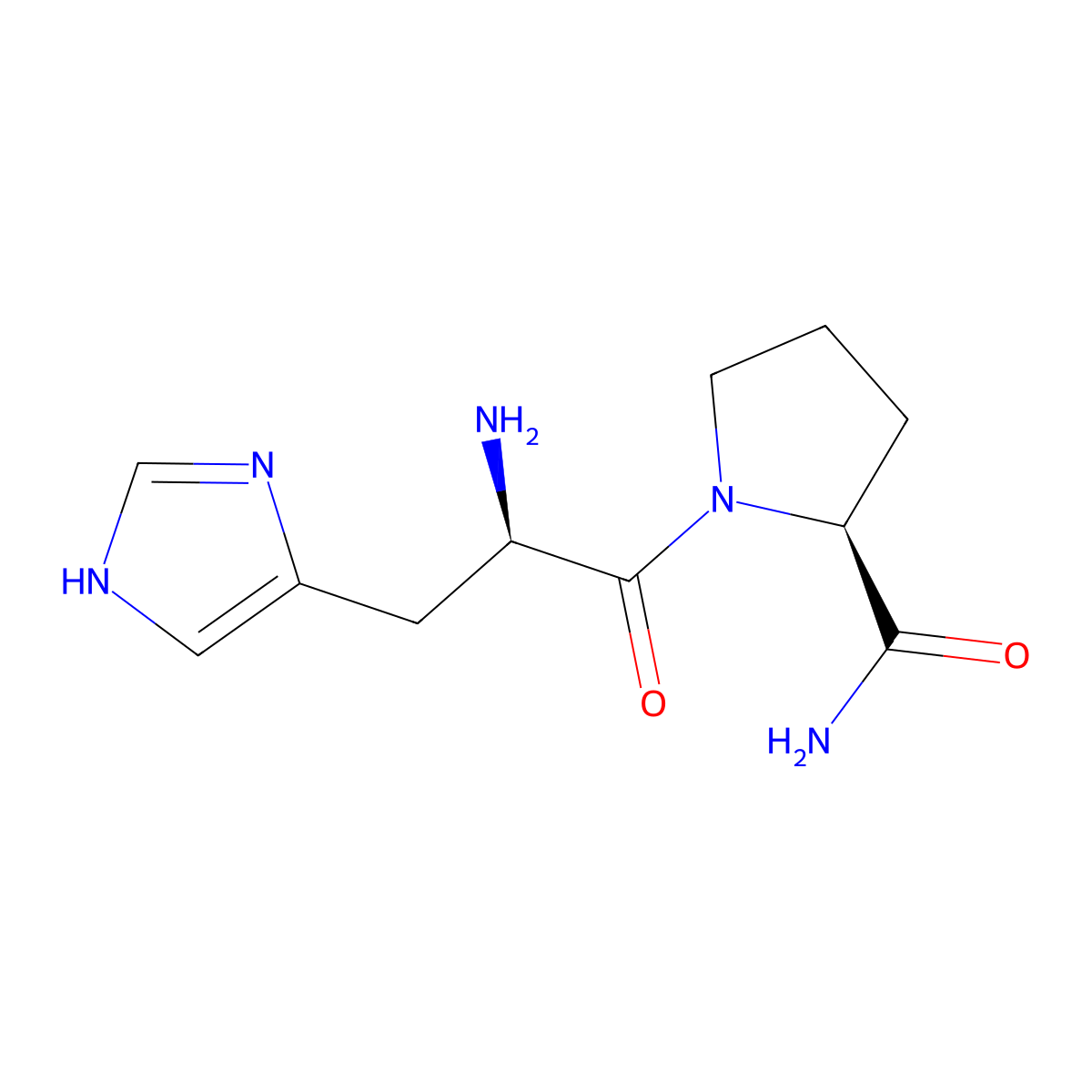 D-Histidyl-L-prolinamide molecular structure, CAS 737727-05-8