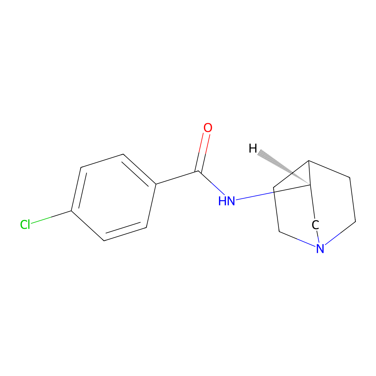 PNU-282987 S enantiomer free base molecular structure, CAS 737727-12-7