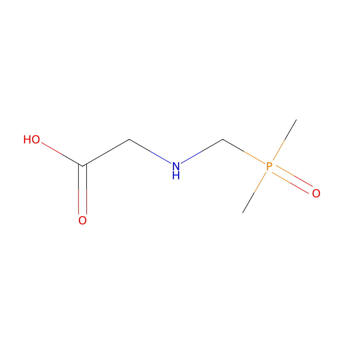 2-{[(Dimethylphosphoryl)methyl]amino}acetic acid molecular structure, CAS 737730-13-1