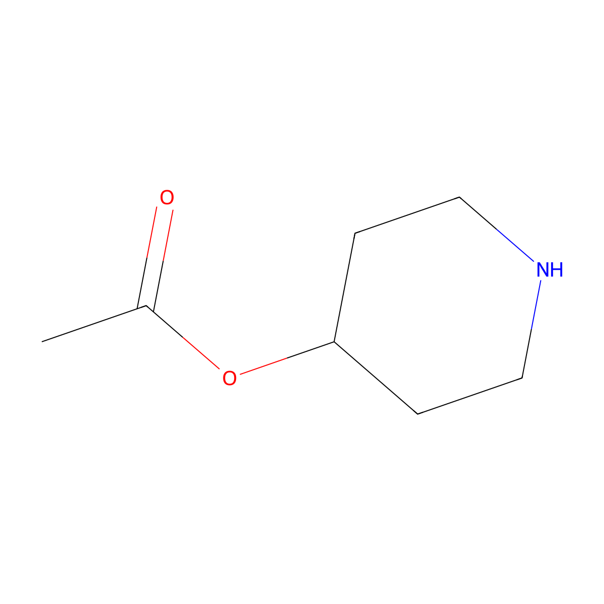 Piperidin-4-yl acetate molecular structure, CAS 73775-92-5