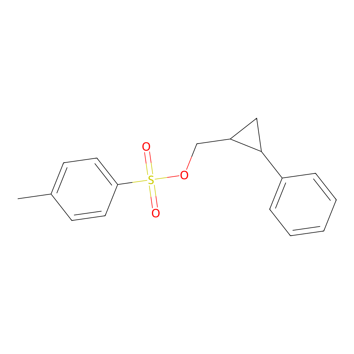 (2-Phenylcyclopropyl)methyl 4-methylbenzene-1-sulfonate molecular structure, CAS 737756-25-1