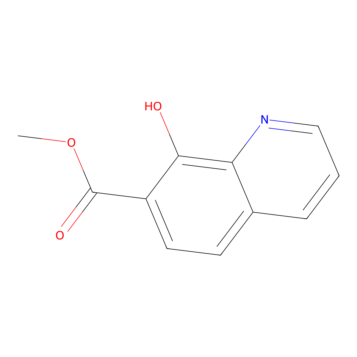 Methyl 8-hydroxyquinoline-7-carboxylate molecular structure, CAS 73776-20-2