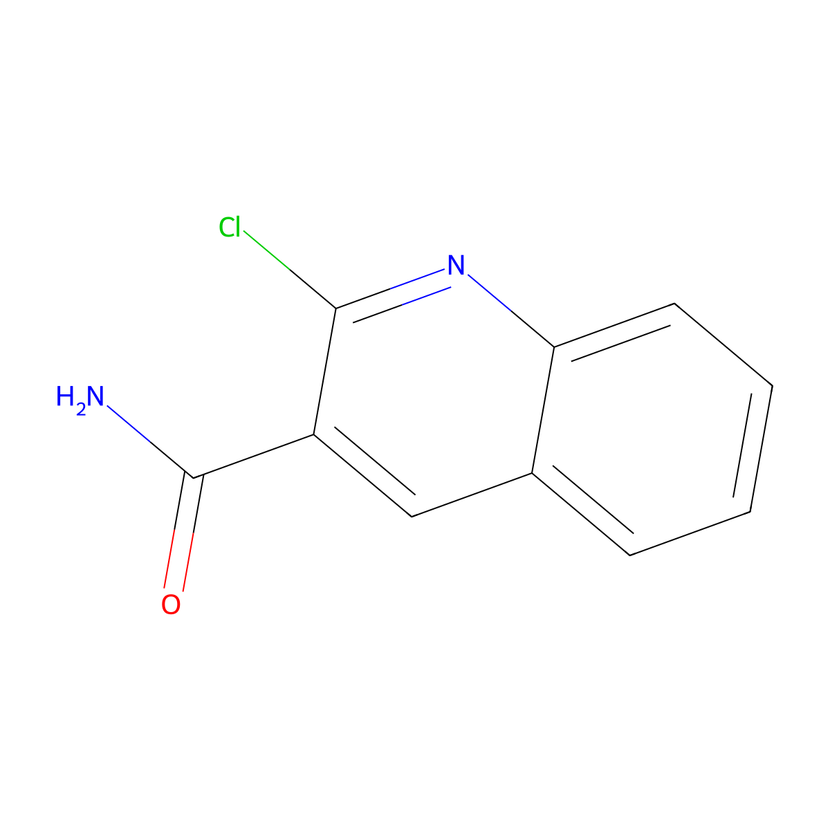 2-Chloroquinoline-3-carboxamide molecular structure, CAS 73776-21-3
