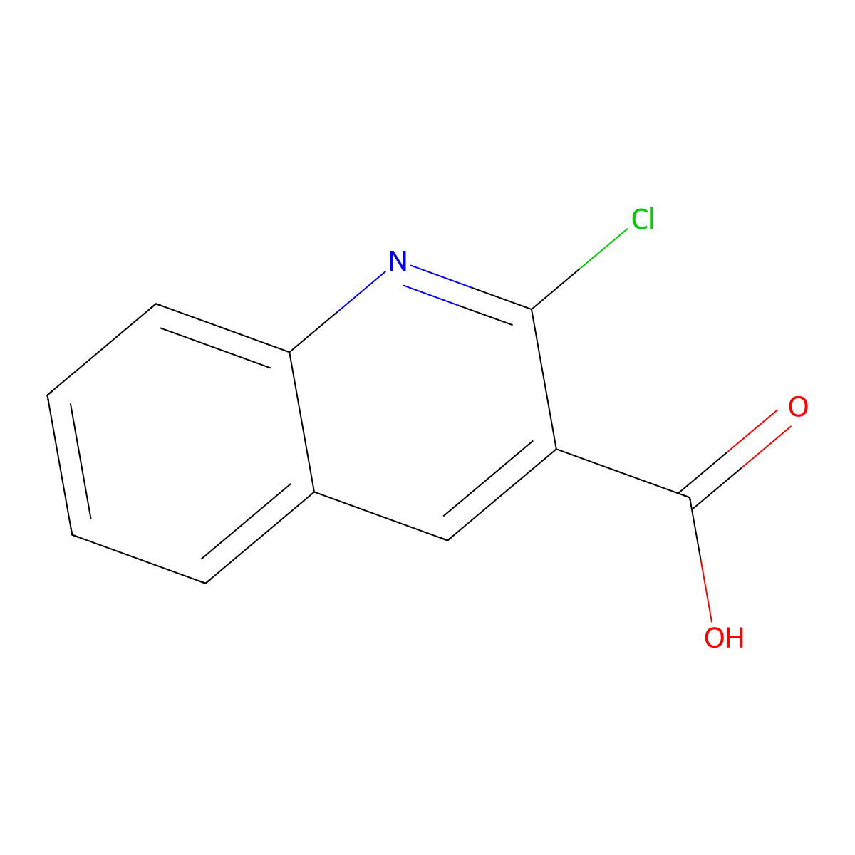2-Chloroquinoline-3-carboxylic acid molecular structure, CAS 73776-25-7