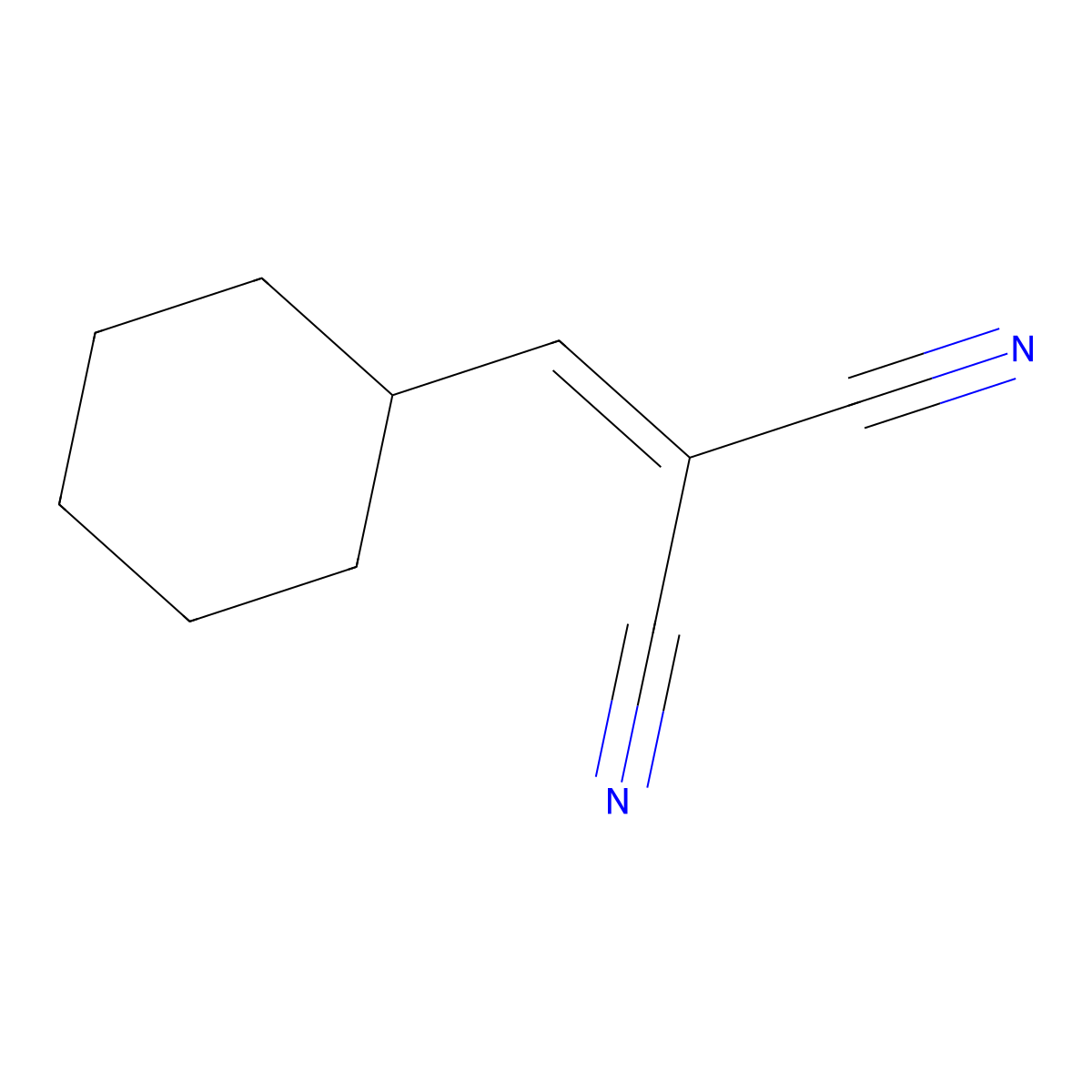 2-(Cyclohexylmethylene)malononitrile molecular structure, CAS 73776-46-2