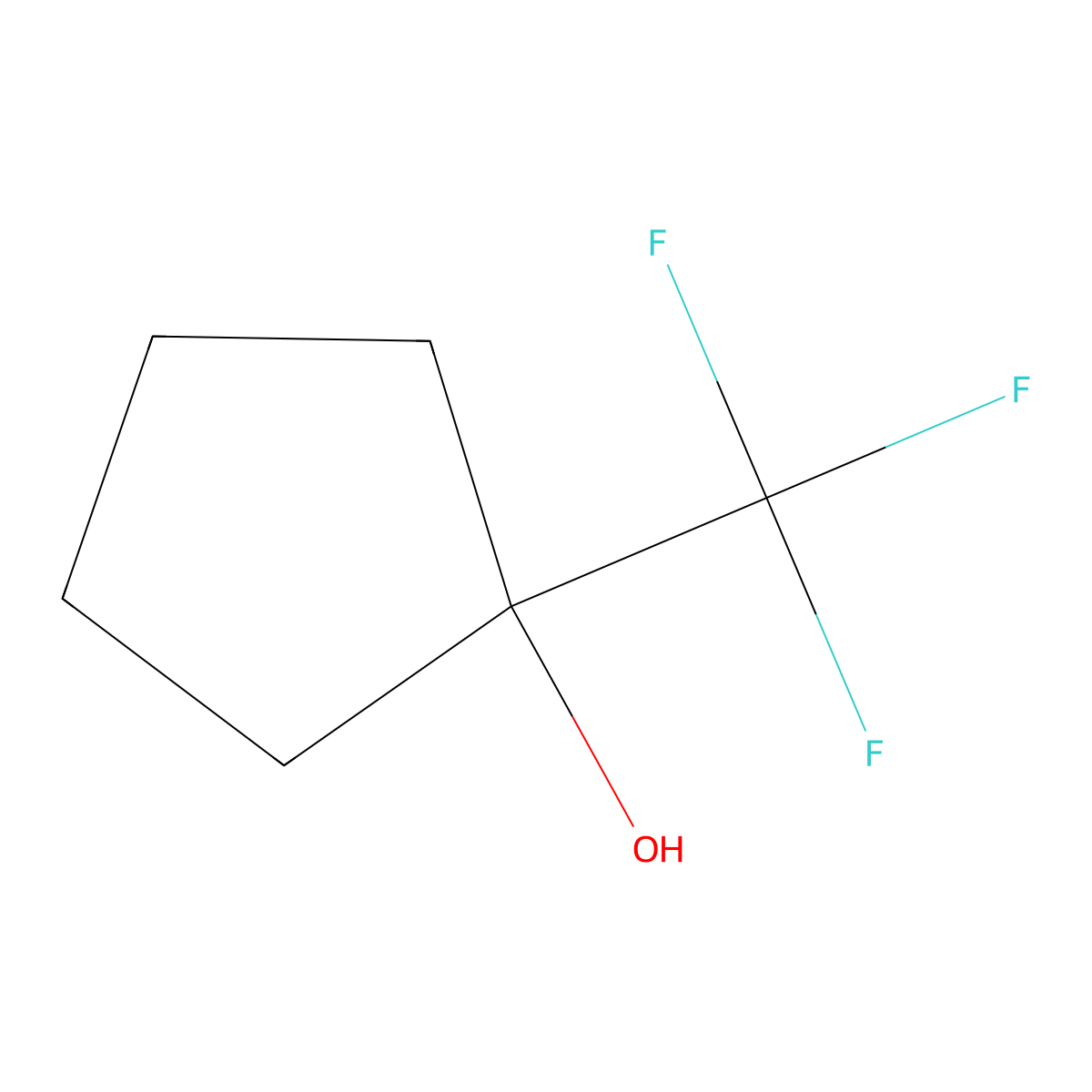 1-(Trifluoromethyl)cyclopentan-1-ol molecular structure, CAS 737765-57-0