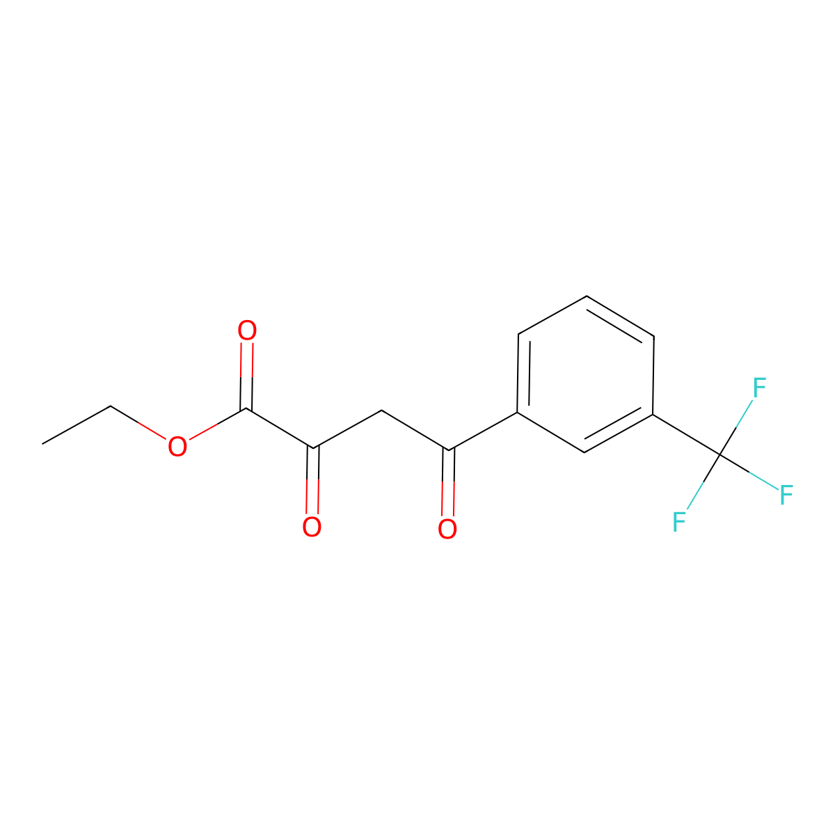 Ethyl alpha,gamma-dioxo-3-(trifluoromethyl)benzenebutanoate molecular structure, CAS 737772-45-1