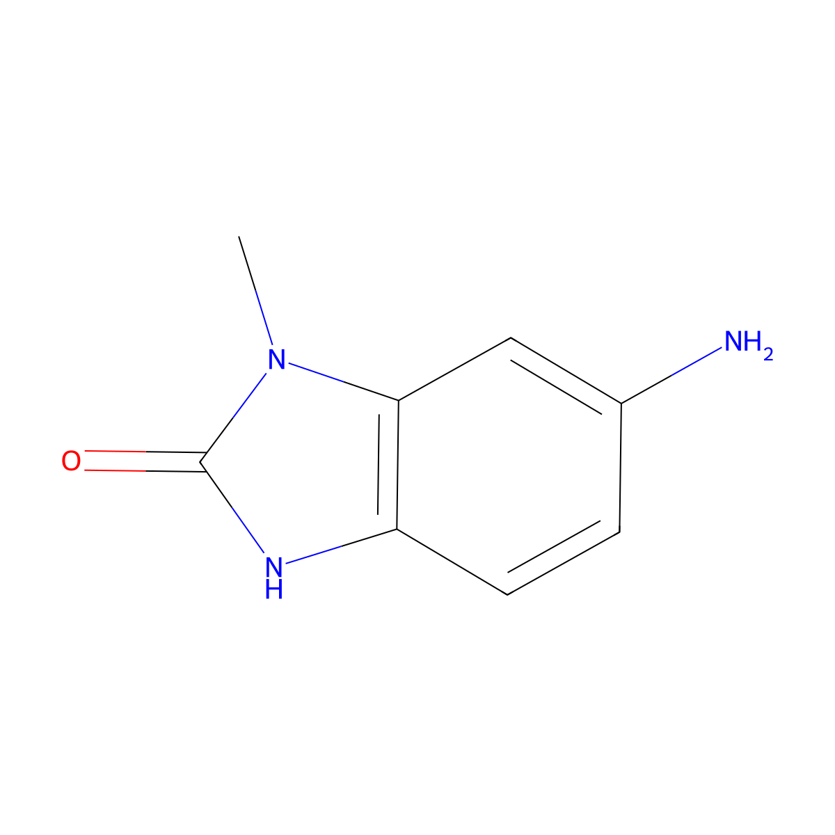 6-Amino-1-methyl-1H-benzo[d]imidazol-2(3H)-one molecular structure, CAS 73778-92-4