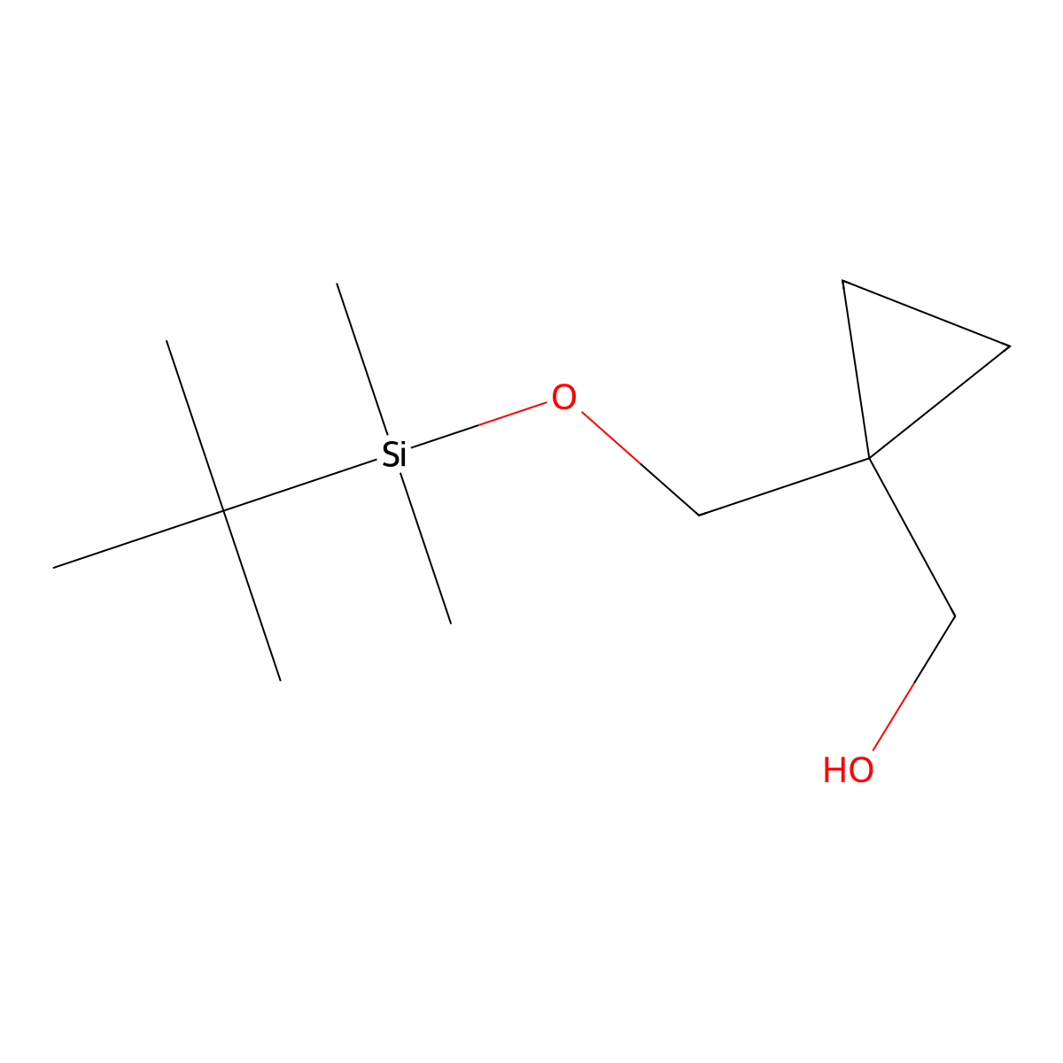(1-(((tert-Butyldimethylsilyl)oxy)methyl)cyclopropyl)methanol molecular structure, CAS 737790-46-4