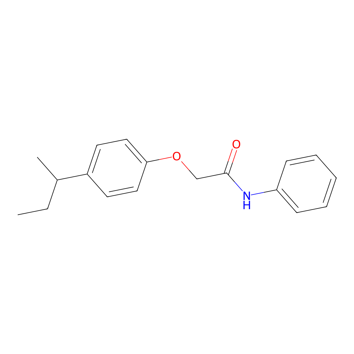 2-(4-sec-butylphenoxy)-N-phenylacetamide molecular structure, CAS 737795-08-3