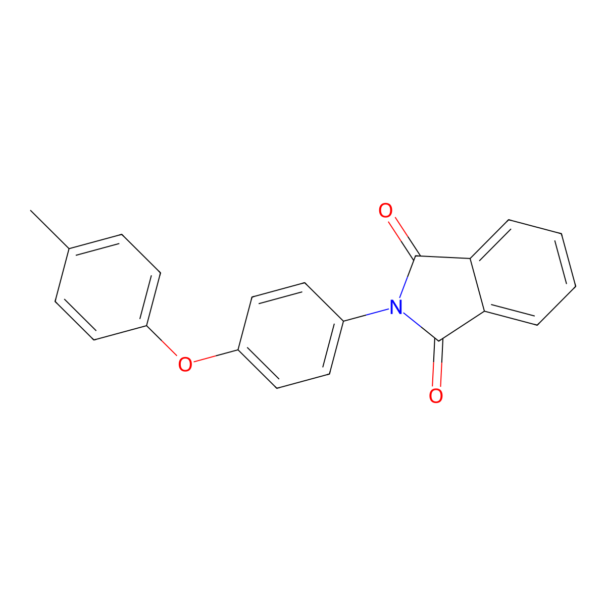 2-[4-(4-methylphenoxy)phenyl]-1H-isoindole-1,3(2H)-dione molecular structure, CAS 737795-18-5