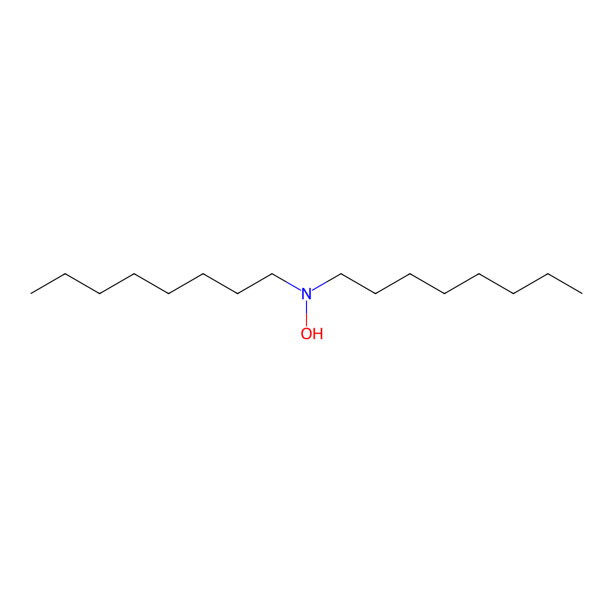1-Octanamine, N-hydroxy-N-octyl- molecular structure, CAS 7378-90-7