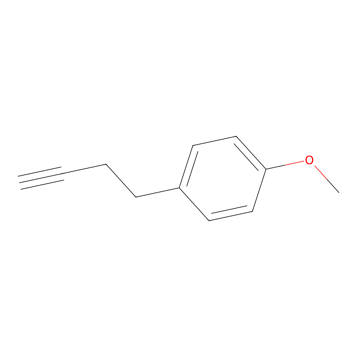 1-(But-3-yn-1-yl)-4-methoxybenzene molecular structure, CAS 73780-78-6