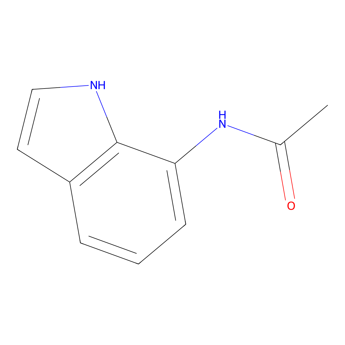 N-(1H-indol-7-yl)acetamide molecular structure, CAS 737801-35-3
