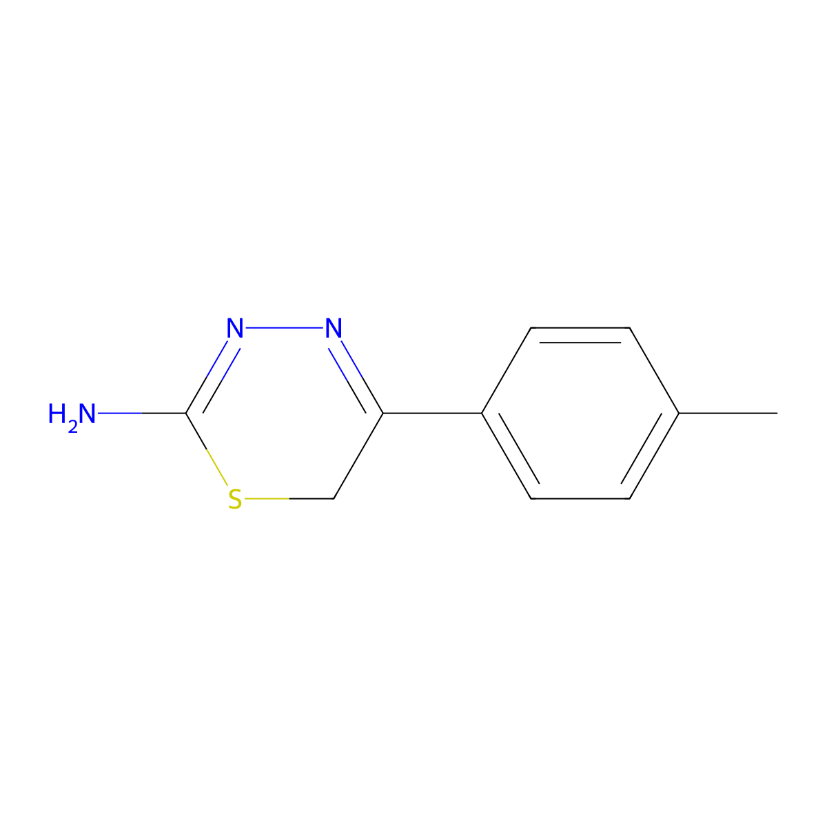 5-(4-methylphenyl)-6H-1,3,4-thiadiazin-2-amine molecular structure, CAS 737808-15-0