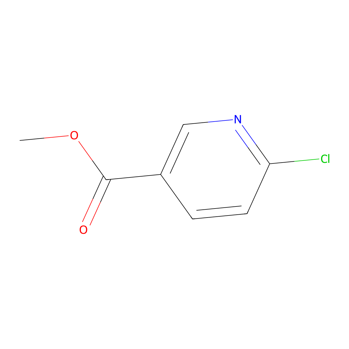 Methyl 6-chloropyridine-3-carboxylate molecular structure, CAS 73781-91-6