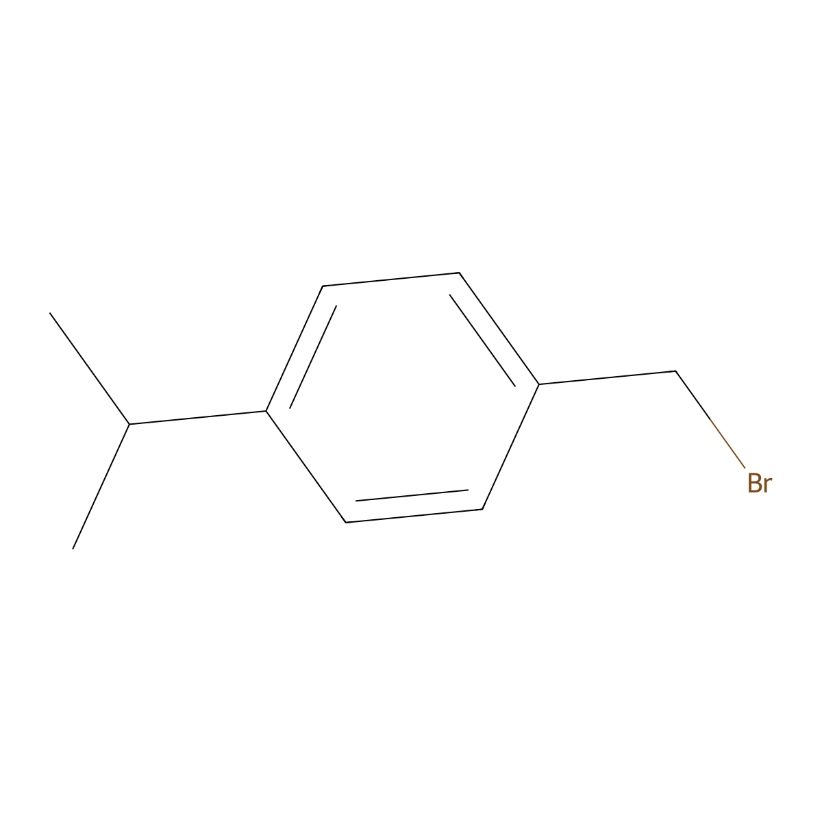 1-(Bromomethyl)-4-(propan-2-yl)benzene molecular structure, CAS 73789-86-3