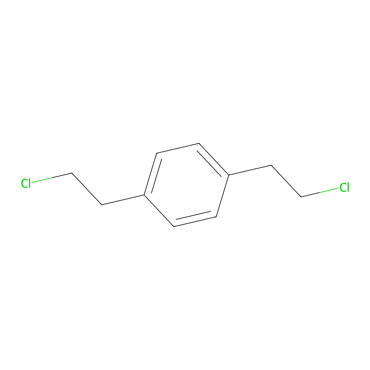 1,4-Bis(2-chloroethyl)benzene molecular structure, CAS 7379-84-2