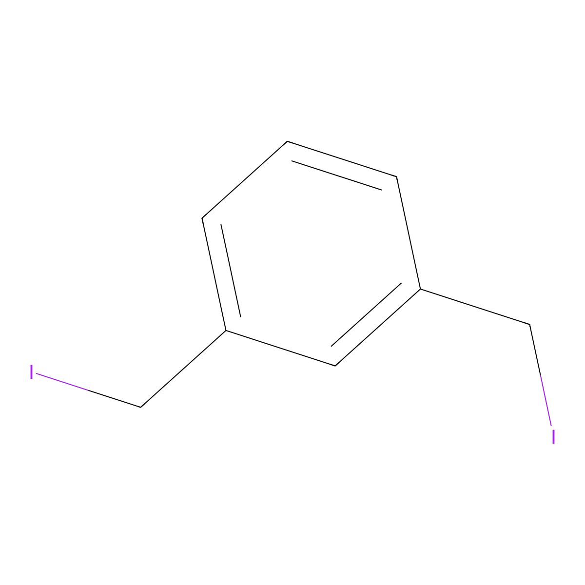 1,3-Bis(iodomethyl)benzene molecular structure, CAS 7379-87-5