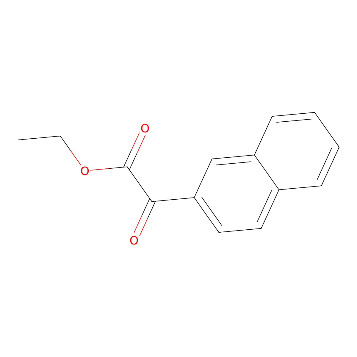 Ethyl 2-naphthoyl formate molecular structure, CAS 73790-09-7