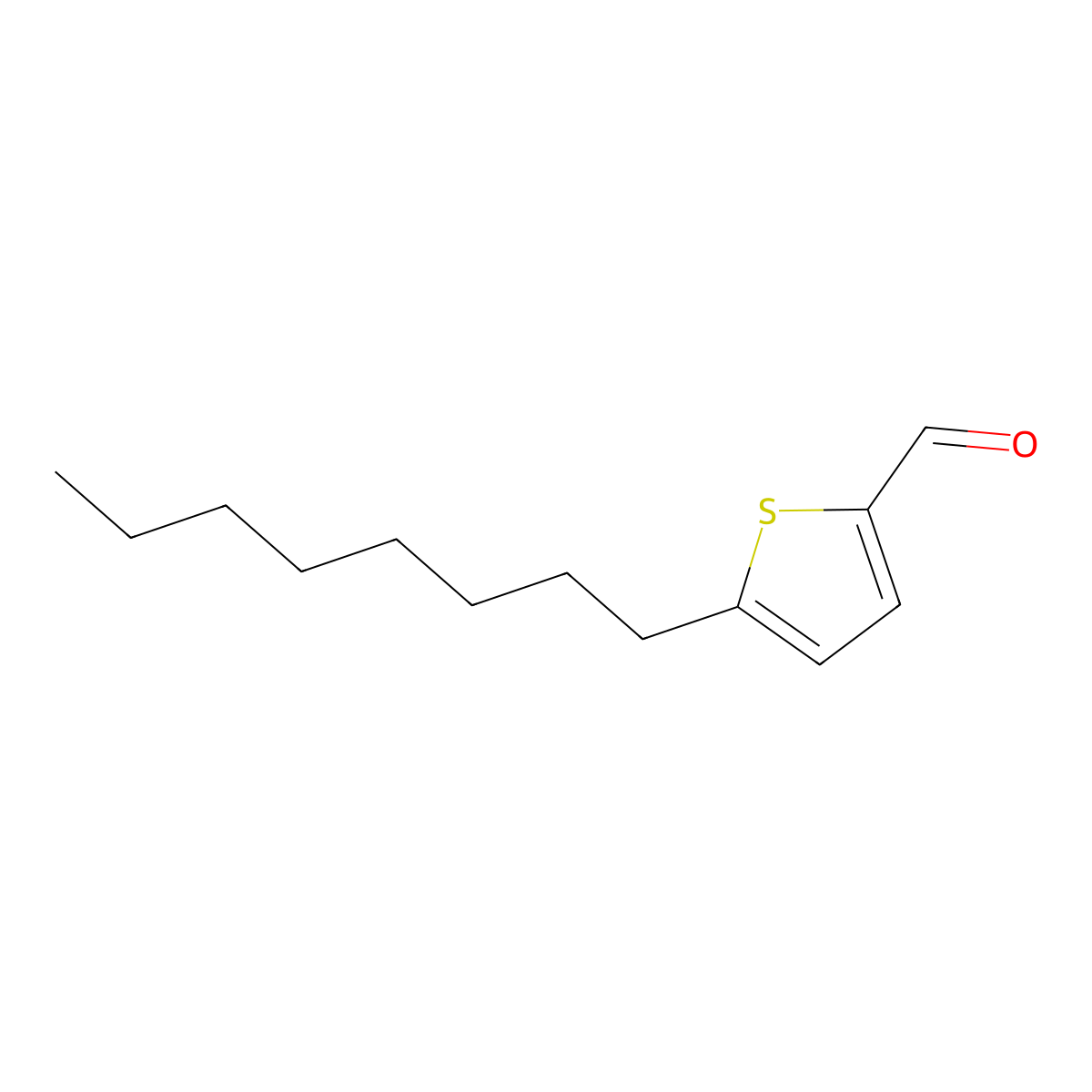 5-Octylthiophene-2-carbaldehyde molecular structure, CAS 73792-02-6