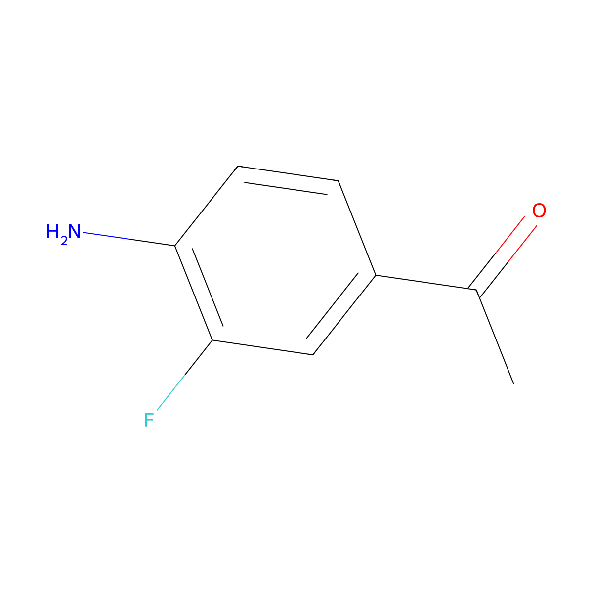 1-(4-Amino-3-fluorophenyl)ethan-1-one molecular structure, CAS 73792-22-0
