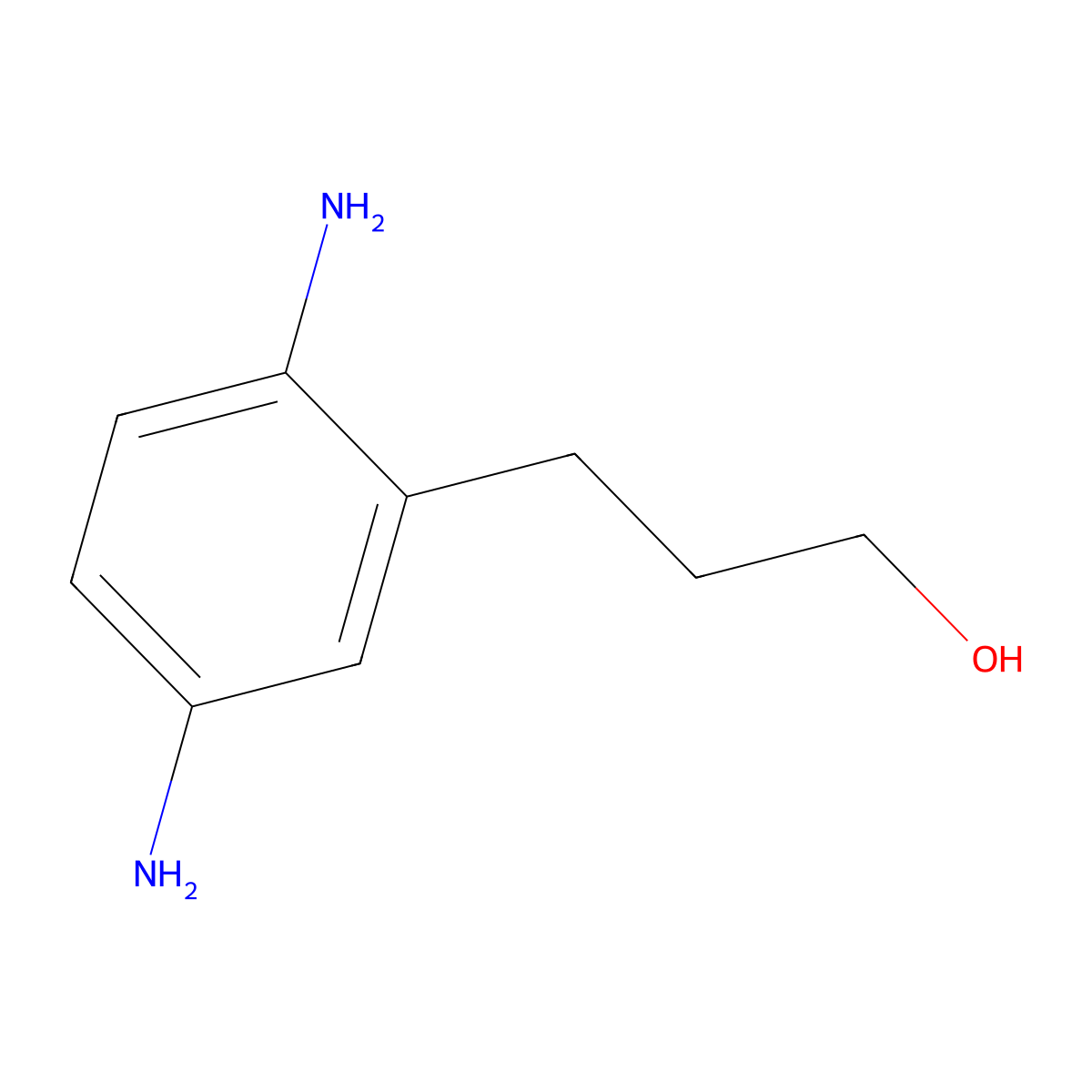 3-(2,5-Diaminophenyl)propan-1-ol molecular structure, CAS 73793-79-0