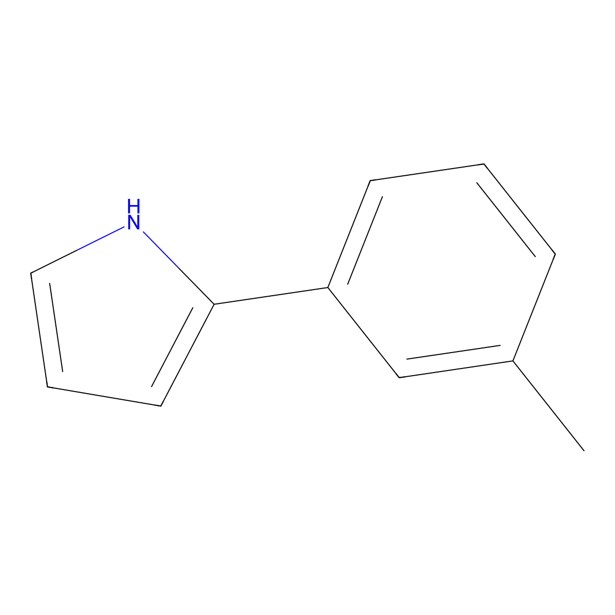 2-(3-Methylphenyl)-1h-pyrrole molecular structure, CAS 73794-59-9