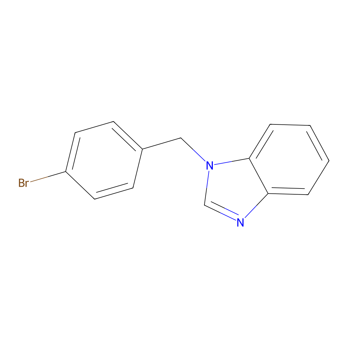 1-(4-Bromobenzyl)-1H-benzo[d]imidazole molecular structure, CAS 73798-61-5