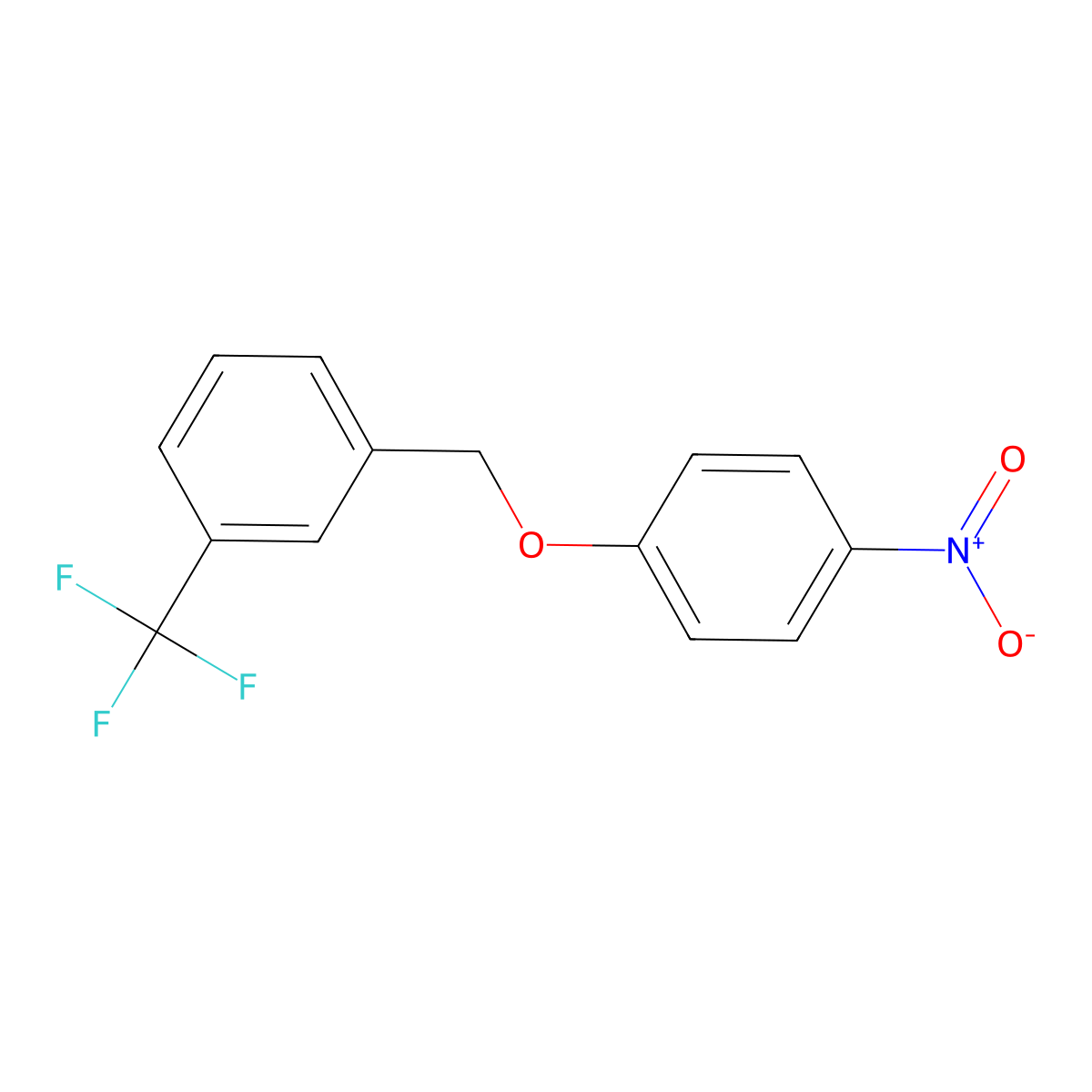 1-[(4-Nitrophenoxy)methyl]-3-(trifluoromethyl)benzene molecular structure, CAS 738-58-9