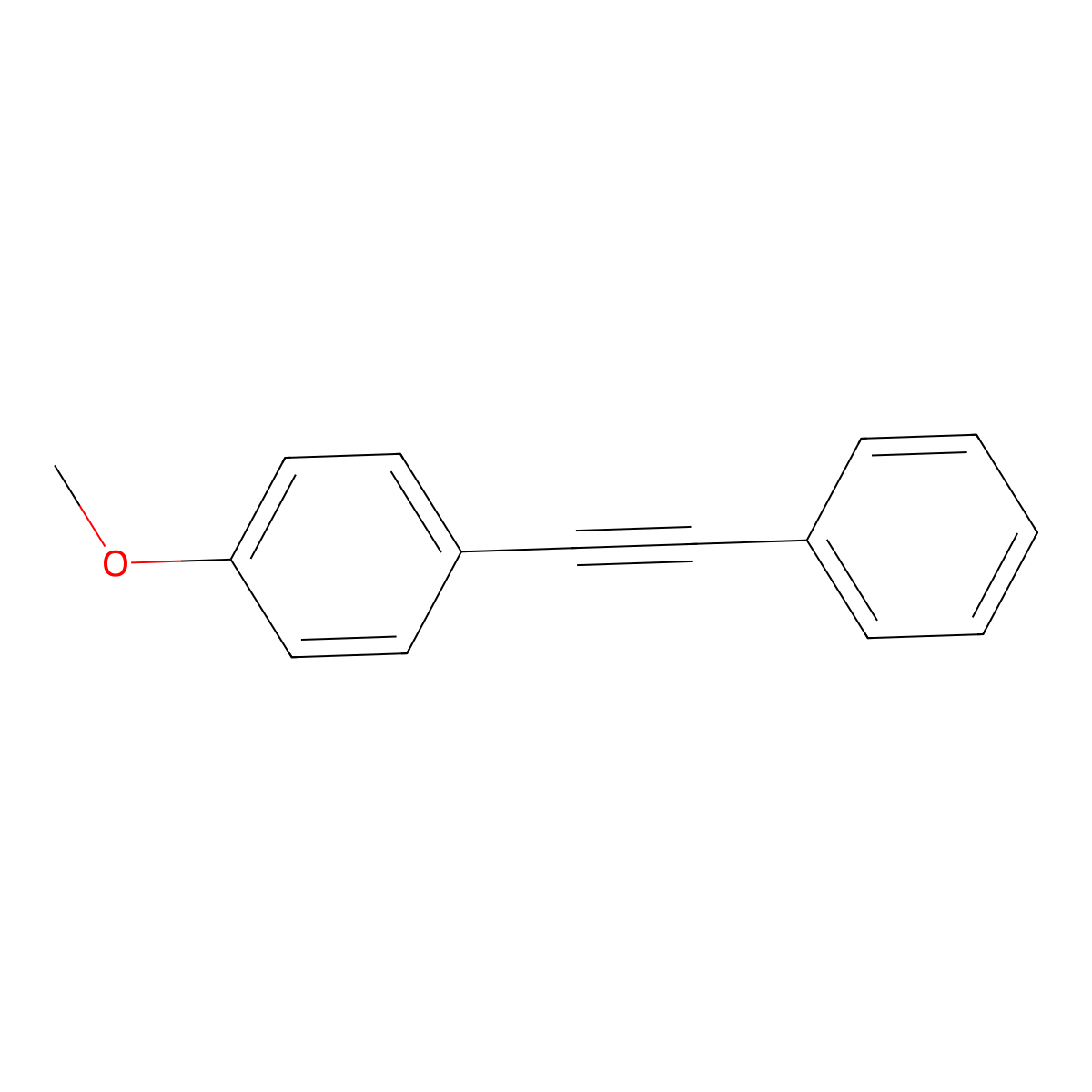 1-Methoxy-4-(2-phenylethynyl)benzene molecular structure, CAS 7380-78-1