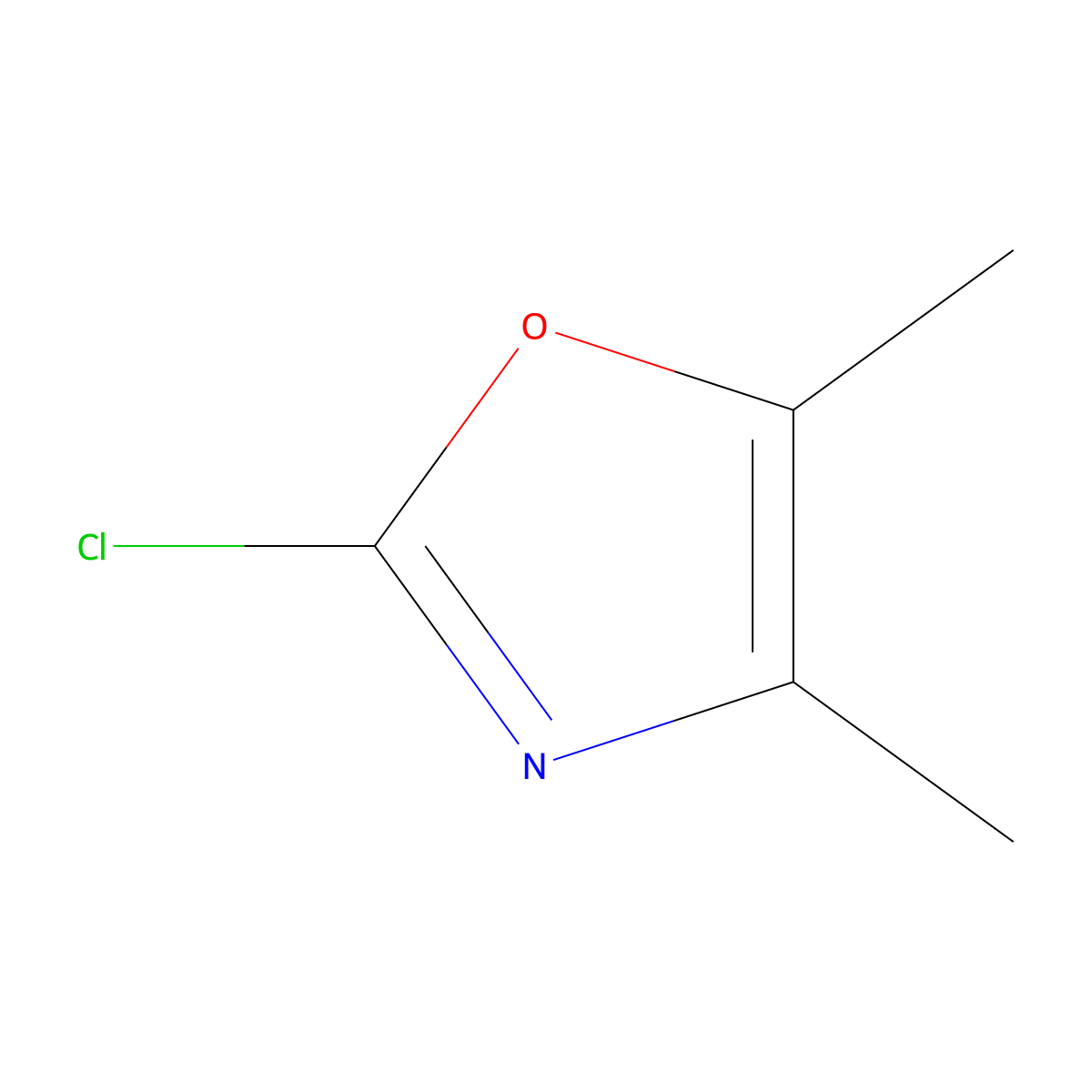 2-Chloro-4,5-dimethyloxazole molecular structure, CAS 73801-95-3
