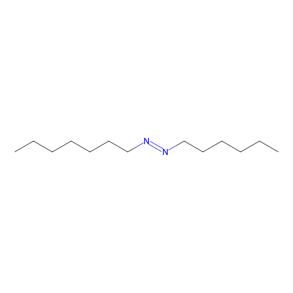 Heptane, hexyldiazeno- molecular structure, CAS 73806-69-6