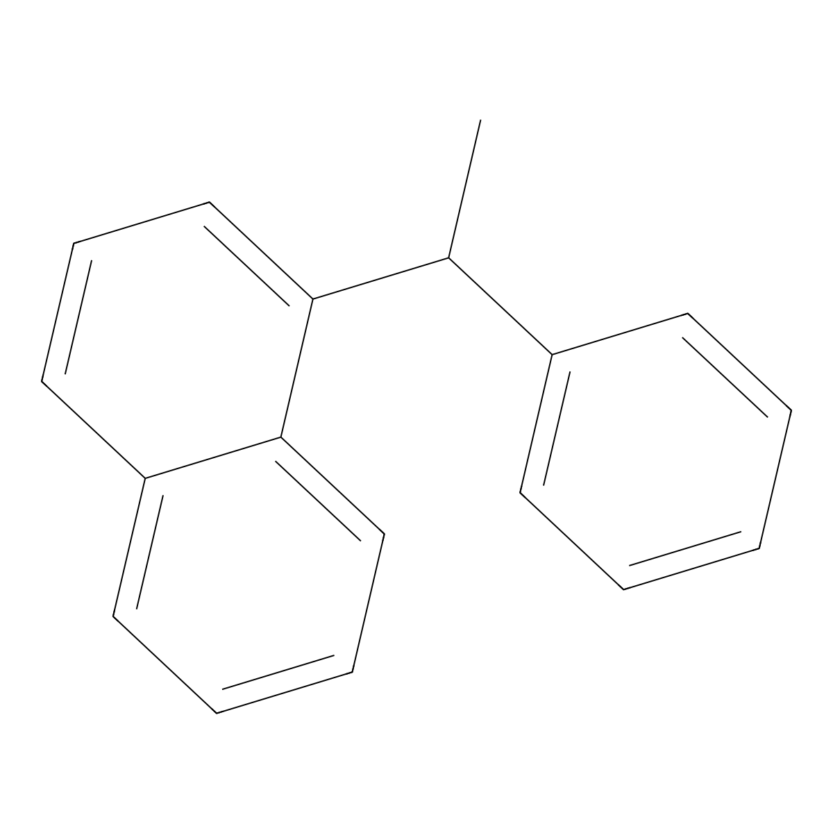 1-(1-Phenylethyl)naphthalene molecular structure, CAS 7381-78-4
