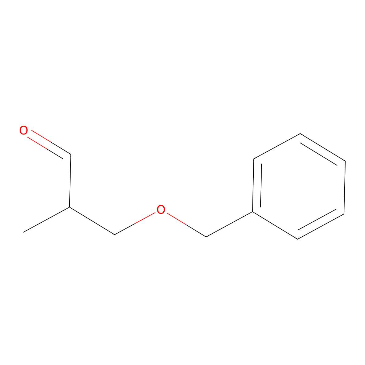 3-(Benzyloxy)-2-methylpropanal molecular structure, CAS 73814-73-0