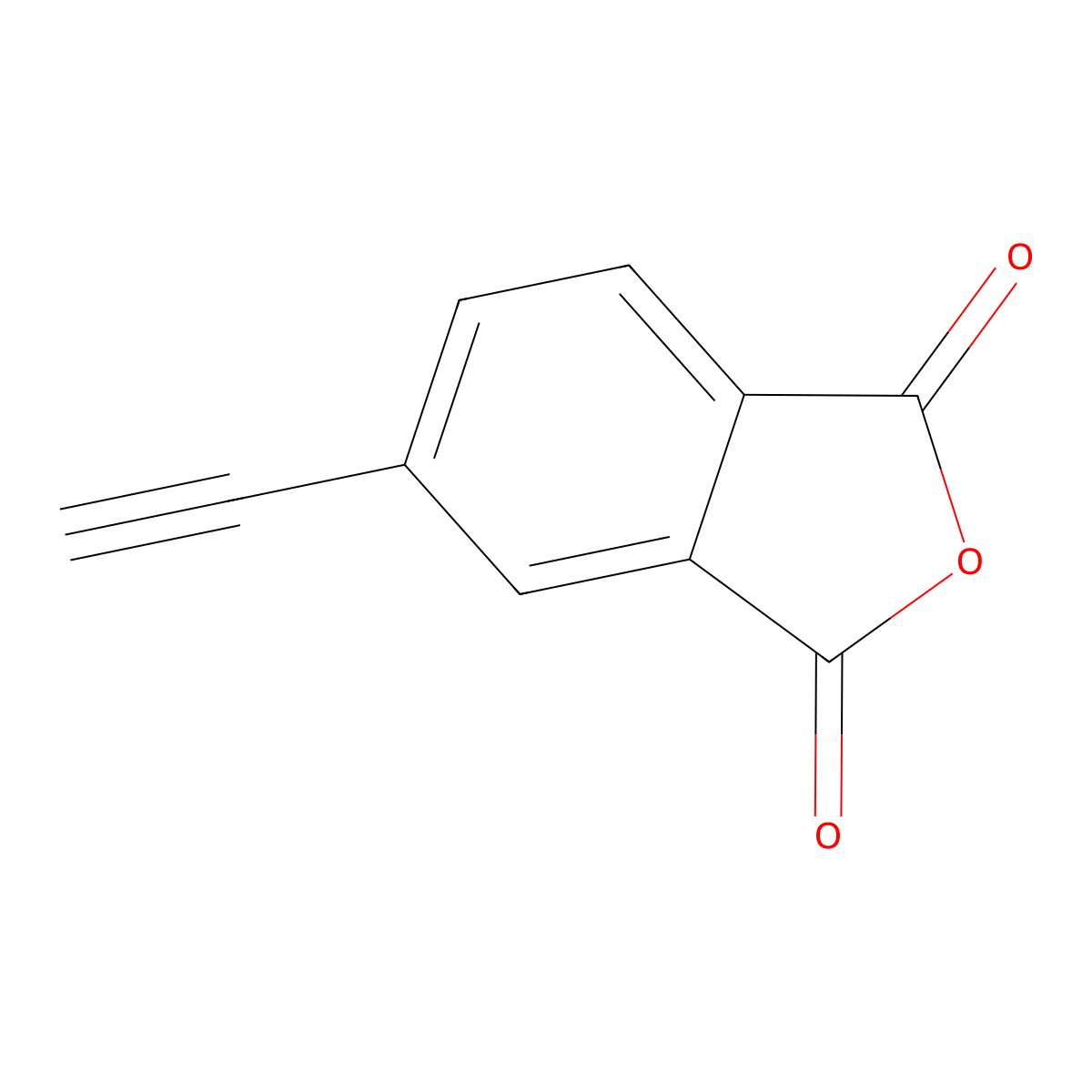 4-Ethynylphthalic Anhydride molecular structure, CAS 73819-76-8